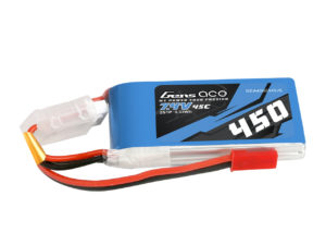 Gens ace 450mAh 7.4V 45C 2S1P Lipo Battery Pack with JST-SYP Plug