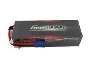 Gens ace 8000mAh 14.8V 80C 4S2P Lipo Battery Pack with EC5 Plug
