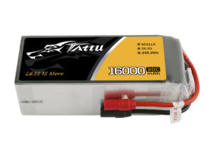 Tattu 16000mAh 30C 22.2V 6S Lipo Battery Pack with AS150+AS150 Plug