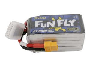 Tattu FunFly 1300mAh 100C 22.2V 6S1P lipo battery pack with XT60 Plug