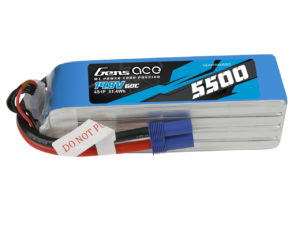 Gens ace 5500mAh 14.8V 4S1P 60C Lipo Battery Pack with EC5 Plug