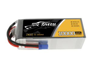 Tattu 22.2V 30C 6S 10000mAh Lipo Battery Pack with EC5 Plug for UAV Drone