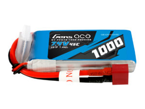Gens ace  2S 1000mAh 45C Lipo Battery Pack with Deans plug