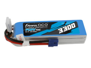 Gens Ace 3300mAh 45C 4S1P 14.8V Lipo Battery Pack with EC3