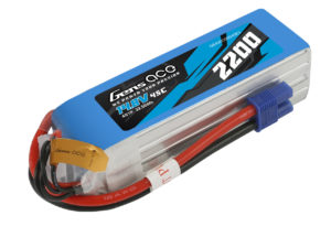 Gens ace 2200mAh 45C 14.8V 4S1P Lipo Battery Pack with EC3 Plug