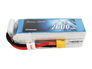 Gens ace 2600mAh 6S 22.2V 45C Lipo Battery Pack with XT60 Plug