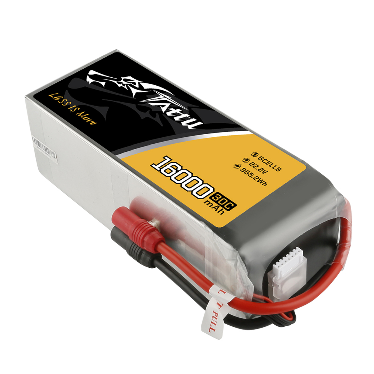 Tattu 16000mAh 30C 22.2V 6S Lipo Battery Pack with AS150+AS150 Plug - Image 5