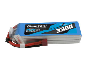 Gens Ace 3300mAh 45C 4S1P 14.8V Lipo Battery Pack with Deans Plug