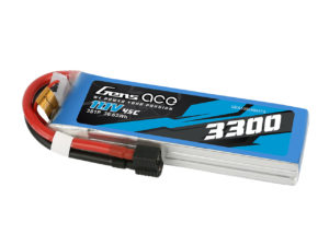 Gens Ace 3300mAh  45C 3S1P 11.1V Lipo Battery Pack with EC3 and Deans adapter