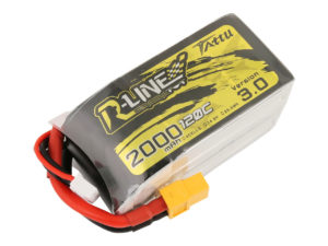 Tattu R-Line Version 3.0  14.8V 2000mAh 120C 4S1P Lipo Battery Pack with XT60 Plug