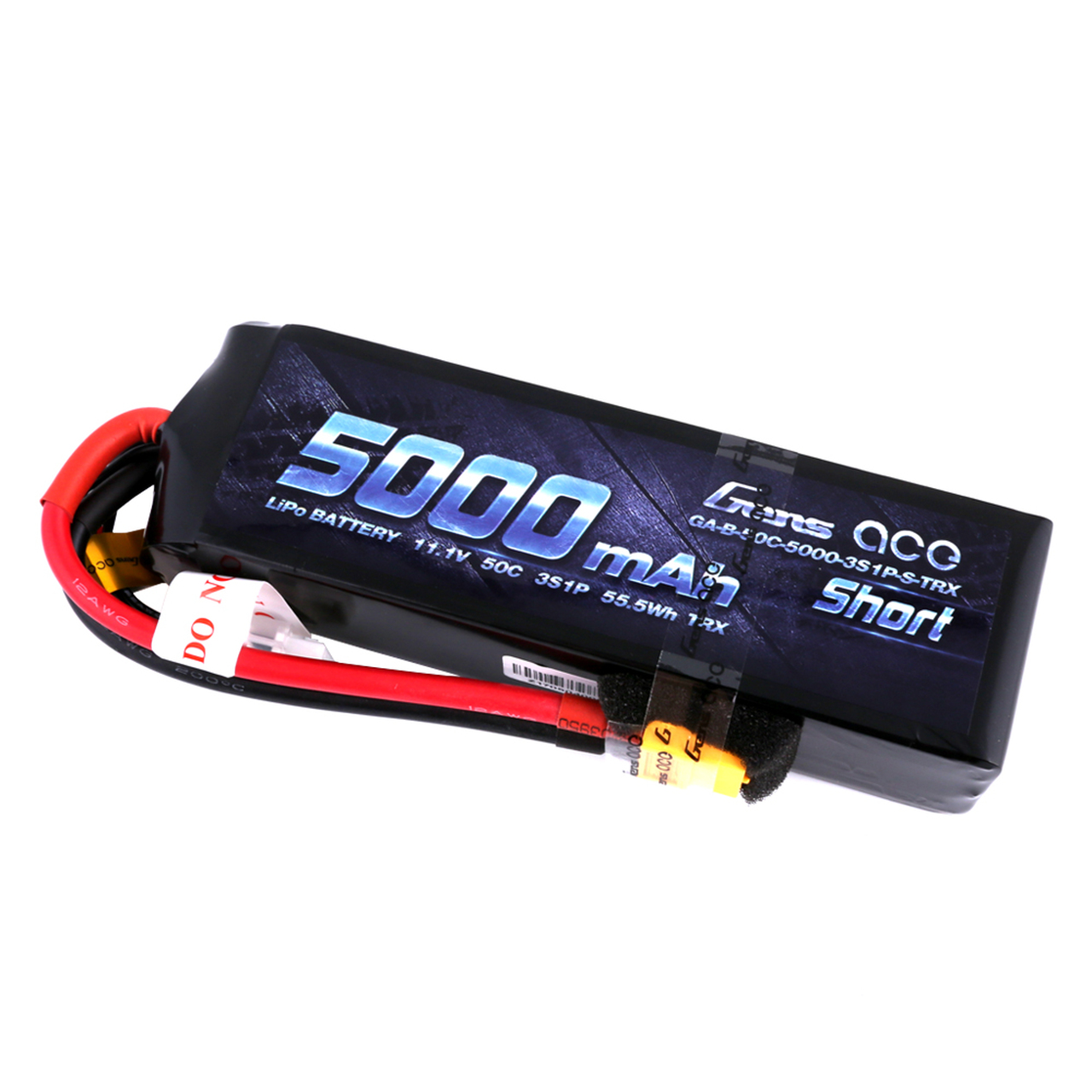 Gens ace 5000mAh 11.1V 50C 3S1P Short-Size Lipo Battery Pack with XT60 Plug - Image 5