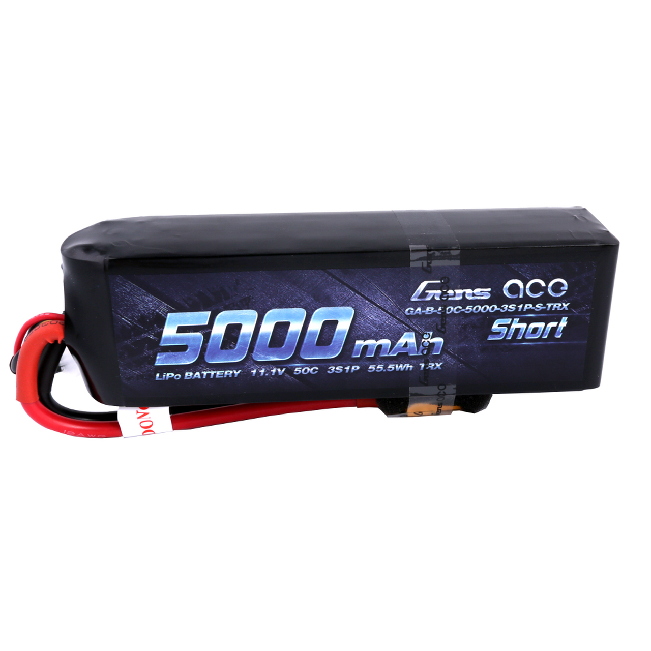 Gens ace 5000mAh 11.1V 50C 3S1P Short-Size Lipo Battery Pack with XT60 Plug - Image 6