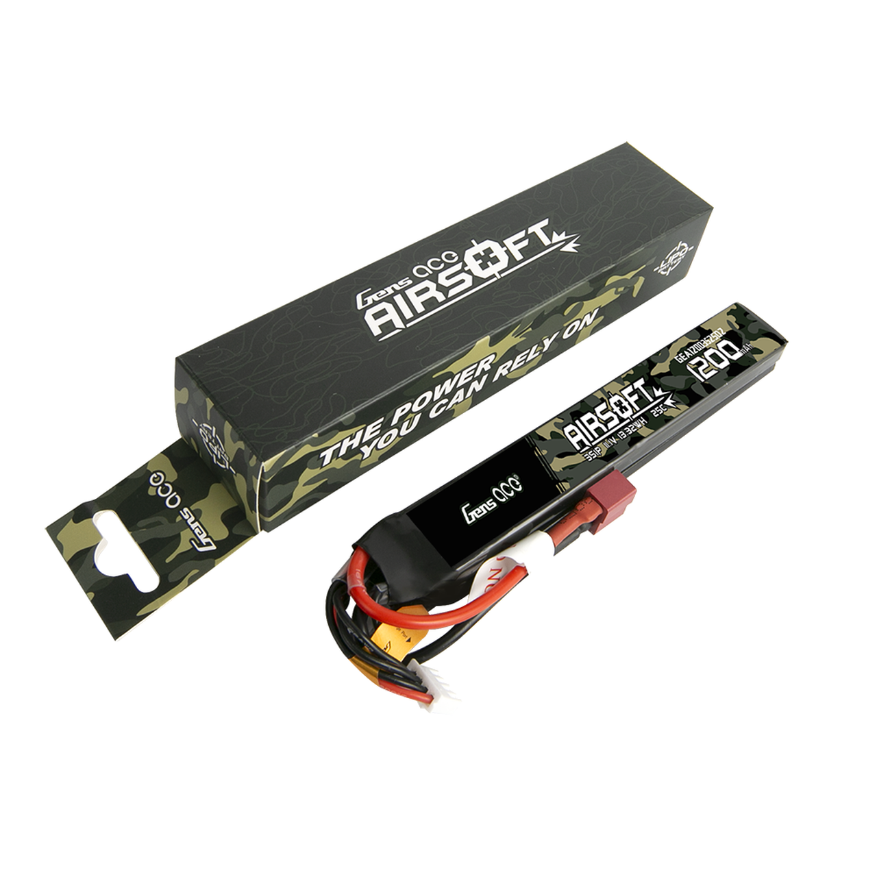Gens ace 25C 1200mAh 3S1P 11.1V 2X Airsoft Gun Battery with Dean Plug - Image 5