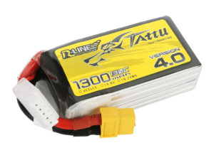 Tattu R-Line Version 4.0 1300mAh 14.8V 130C 4S1P Lipo Battery Pack with XT60 Plug