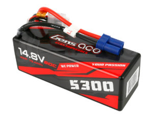 Gens ace 5300mAh 14.8V 60C 4S1P HardCase Lipo Battery14# with EC5 Plug