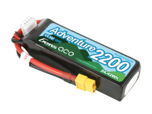 Gens Ace Adventure 2200mAh 3S1P 11.1V 60C Lipo Battery Pack with XT60 Plug for RC Crawler