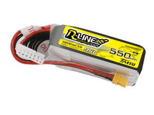 Tattu R-Line 550mAh 22.2V 95C 6S1P Lipo Battery Pack with XT30 Plug