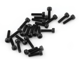 100pcs of 16mm M3 black hex head metal Screws