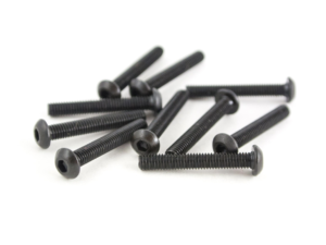 100pcs of 20mm M3 black hex head metal Screws
