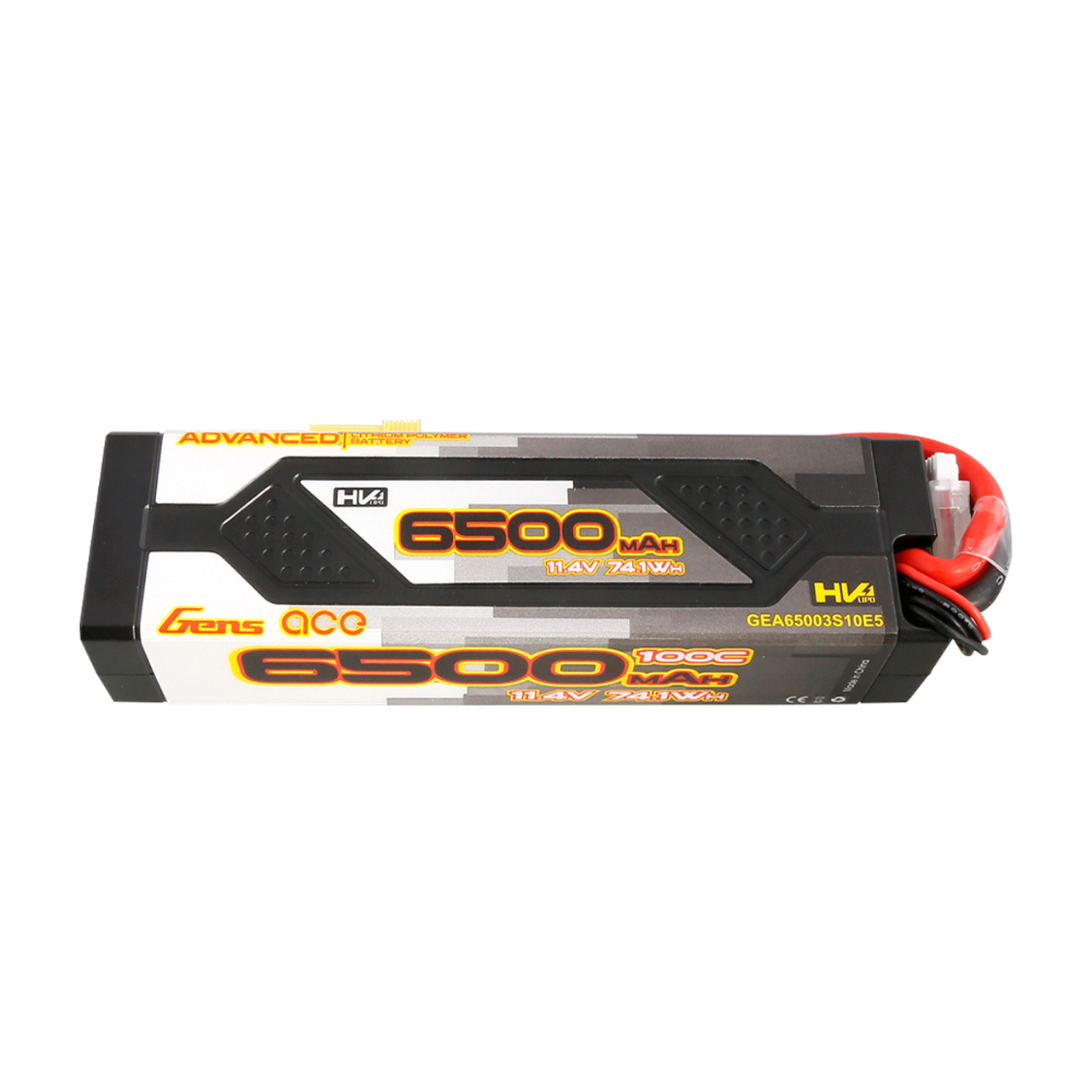 Gens ace Advanced 6500mAh 11.4V 100C 3S1P HardCase Lipo Battery Pack 60# with EC5 Plug - Image 4