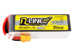 Tattu R-Line 18.5V 2200mah 5S 95C FPV Lipo Battery with XT60 Plug