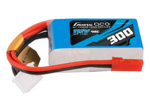 Gens ace 300 mAh 11.1V  45C 3S1P Lipo Battery Pack with JST Plug