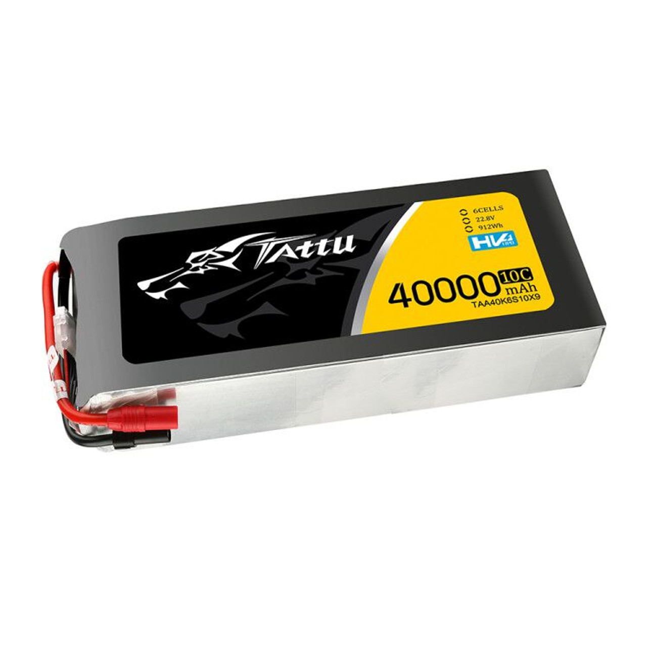 Tattu 40000mAh 10C 6S1P 22.8V High Voltage UAV Lipo Battery Pack with AS150+AS150 Plug