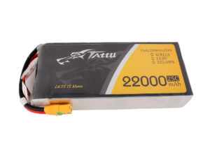 Tattu 14.8V  25C 4S 22000mAh Lipo Battery with XT90-S Plug for UAV