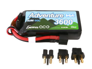 Gens Ace Adventure High Voltage 3600mAh 3S1P 11.4V 60C G-tech Lipo Battery with Deans and XT60 adapter