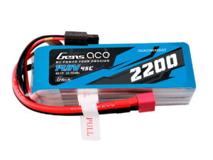 Gens ace G-tech 2200mAh 45C  14.8V  4S1P Lipo Battery Pack with Deans Plug