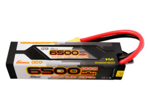 Gens ace G-Tech Advanced 6500mAh 11.4V 100C 3S1P HardCase Lipo Battery Pack  60#  with EC5 Plug