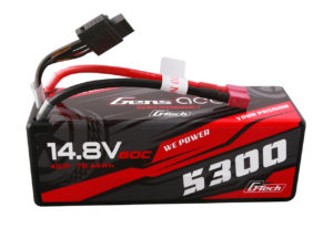 Gens ace G-tech  5300mAh 14.8V 60C 4S1P HardCase Lipo Battery14# with Deans Plug