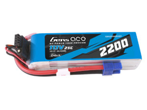Gens ace G-Tech 2200mAh 11.1V 60C 3S1P Lipo Battery Pack with EC3 Plug