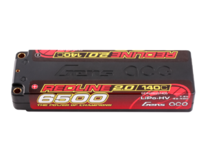 Gens ace 6500mAh 2S 7.6V 140C HardCase 57# Redline 2.0 Series Lipo Battery with 5.0mm bullet