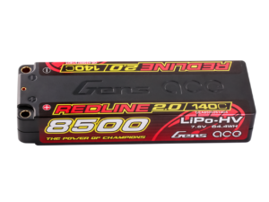 Gens ace 8500mAh  2S 7.6V 140C HardCase 58# Redline 2.0 Series Lipo Battery with 5.0mm bullet