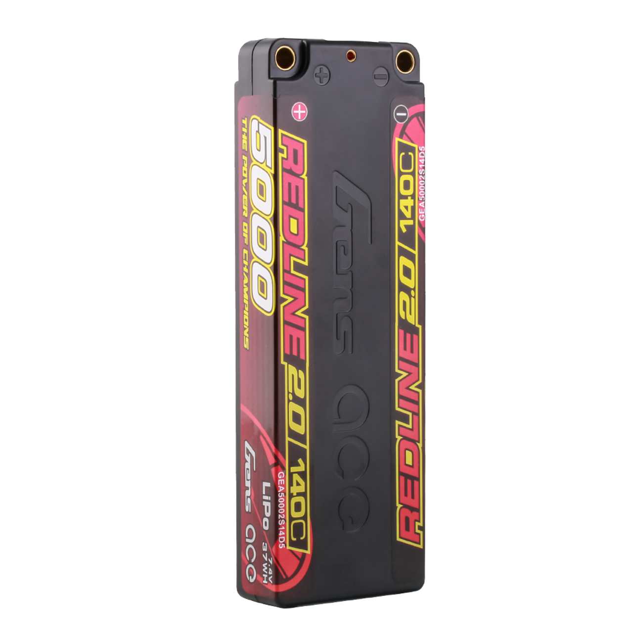 Gens ace 5000mAh 2S 7.4V 140C HardCase 56# Redline 2.0 Series Lipo Battery with 5.0mm bullet - Image 4