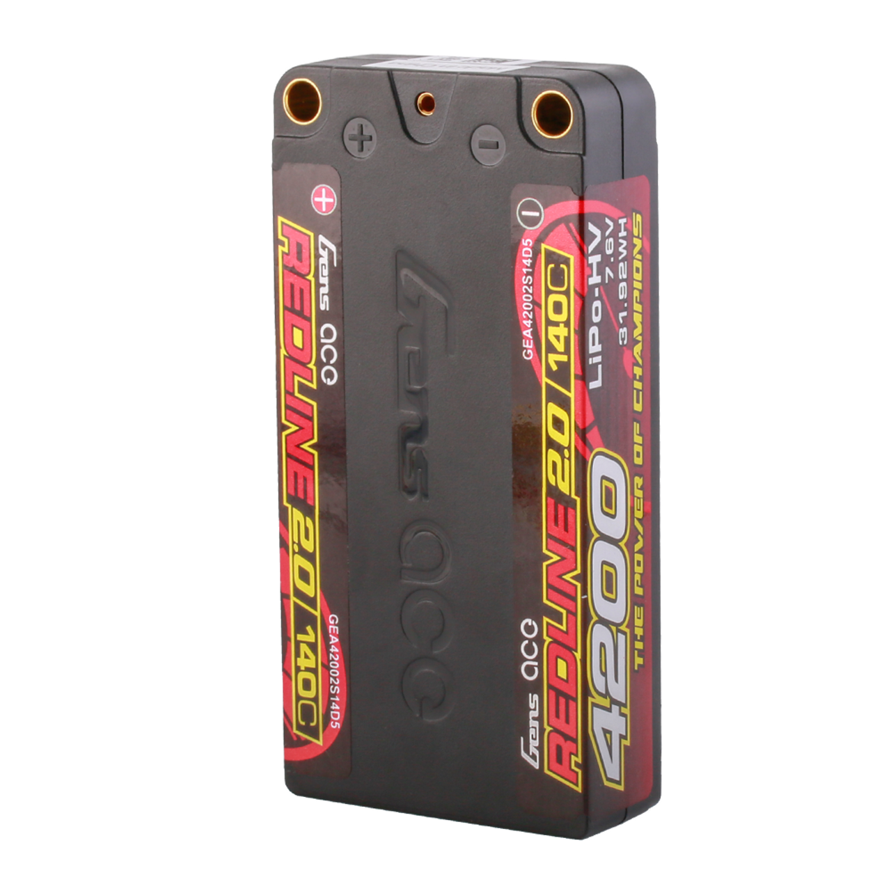 Gens ace Redline 2.0 Series 4200mAh 2S 140C 7.6V HardCase 111# HV Shorty Lipo Battery with 5.0mm bullet - Image 4