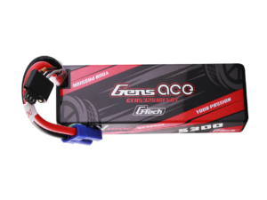Gens ace 5300mAh 2S 100C 7.4V HardCase G-Tech Lipo Battery112# with EC5 Plug