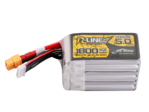 Tattu R-Line Version 5.0 1800mAh 6S 150C 22.2V Lipo Battery Pack with XT60 Plug