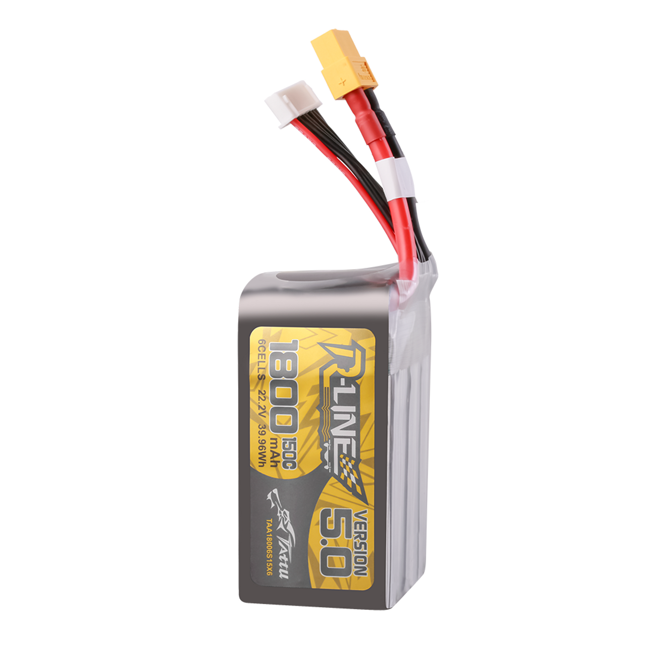 Tattu R-Line Version 5.0 1800mAh 6S 150C 22.2V Lipo Battery Pack with XT60 Plug - Image 4