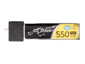 Tattu 1S 550mAh 75C 3.8V High Voltage Lipo Battery Pack with BT 2.0 Plug (5pcs)