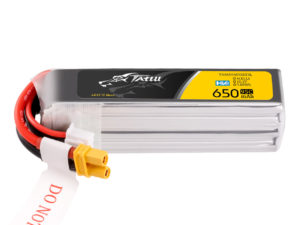 Copy of Tattu 650mAh 4sS15.2V 95C R-Line Lipo Battery Long Pack with XT30 Plug