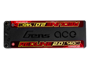 Gens ace 6600mAh 2S 7.6V 140C HardCase 131# Redline 2.0 Series Lipo Battery with 5.0mm bullet