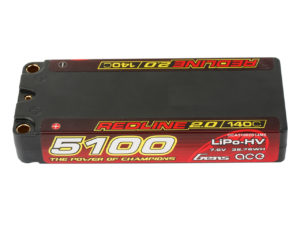 Gens ace Redline 2.0 5100mAh 2S 140C 7.6V HV Lipo Battery with 5.0mm bullet