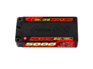 Gens ace 5000mAh 2S 7.6V 140C HardCase130#  HV Redline 2.0 Series Lipo Battery with 5.0mm bullet