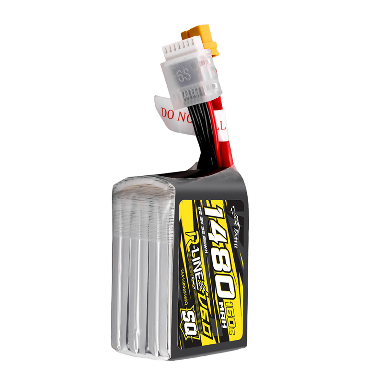 Tattu R-Line Version 6.0 1480mAh 160C 6S 22.2V SQ Lipo Battery Pack with XT60 Plug - Image 4