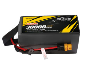 Tattu Semi-solid State 300Wh/kg 30000mAh 5C 44.4V 12S1P Lipo Battery Pack with AS150U