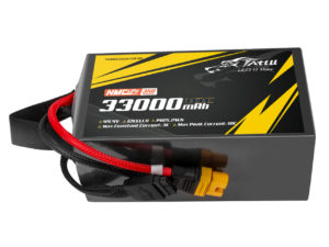Tattu Semi-solid State 350Wh/kg 33000mAh 10C 44.4V 12S1P Lipo Battery Pack with AS150U-F plug