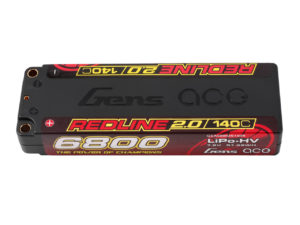 Gens ace 6800mAh 2S 7.6V 140C HardCase 57# Redline 2.0 Series Lipo Battery with 5.0mm bullet