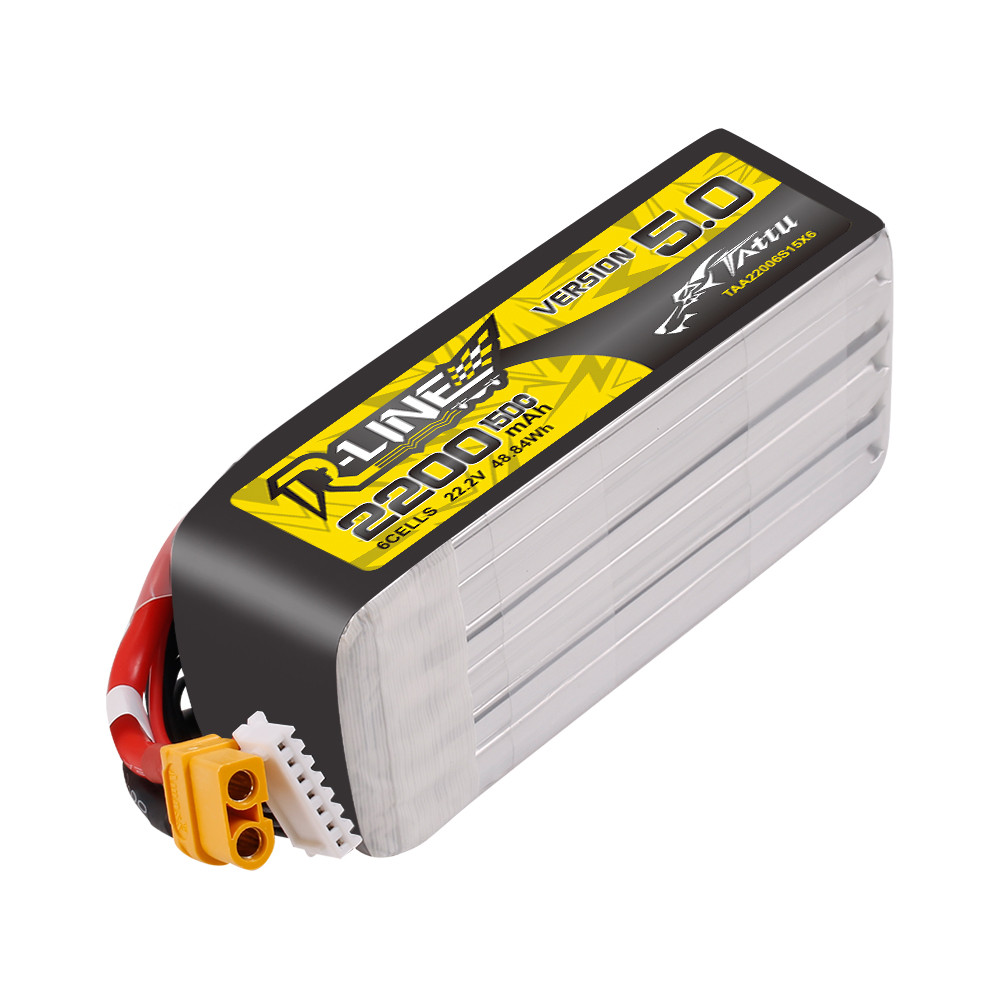 Tattu 2200mah 6S 150C 22.2V R-Line Lipo Battery with XT60 Plug - Image 3